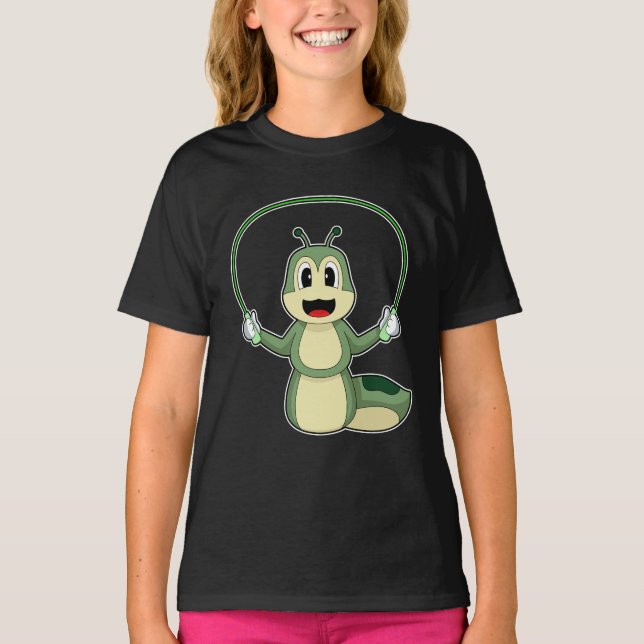 Camiseta Cubierta de salto de soga de oruga (Anverso)