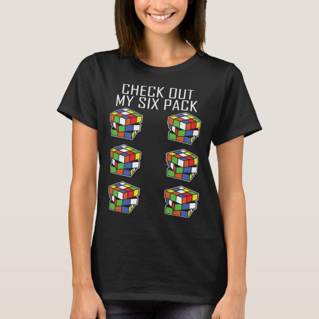 Camiseta Cubierta de velocidad de seis paquetes Speedcuber (Anverso)