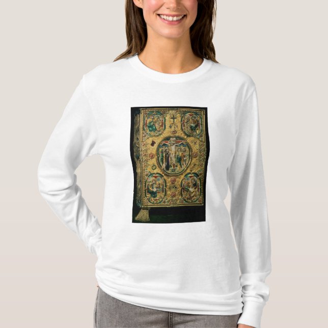 Camiseta Cubierta del evangelio, oro con el repousse (Anverso)