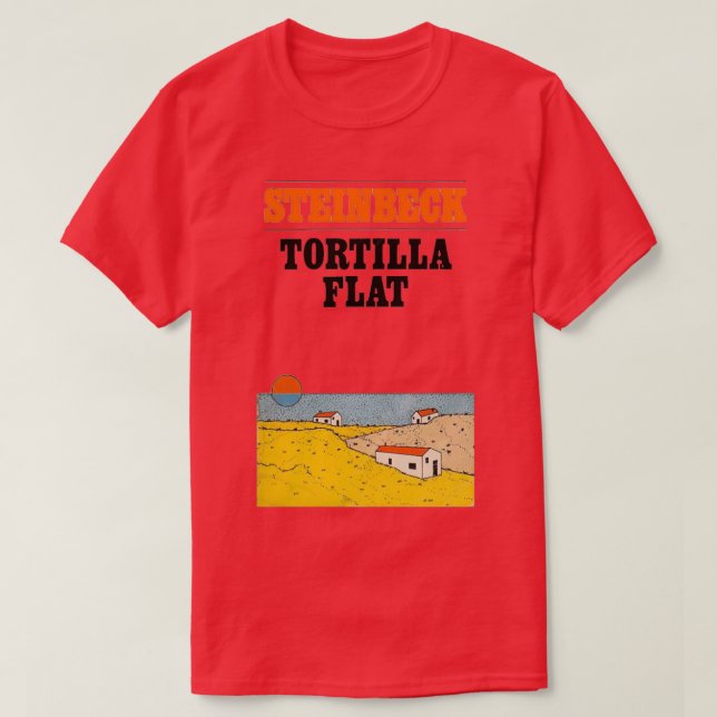 Camiseta Cubierta del libro de acero inbeca plana Tortilla (Diseño del anverso)