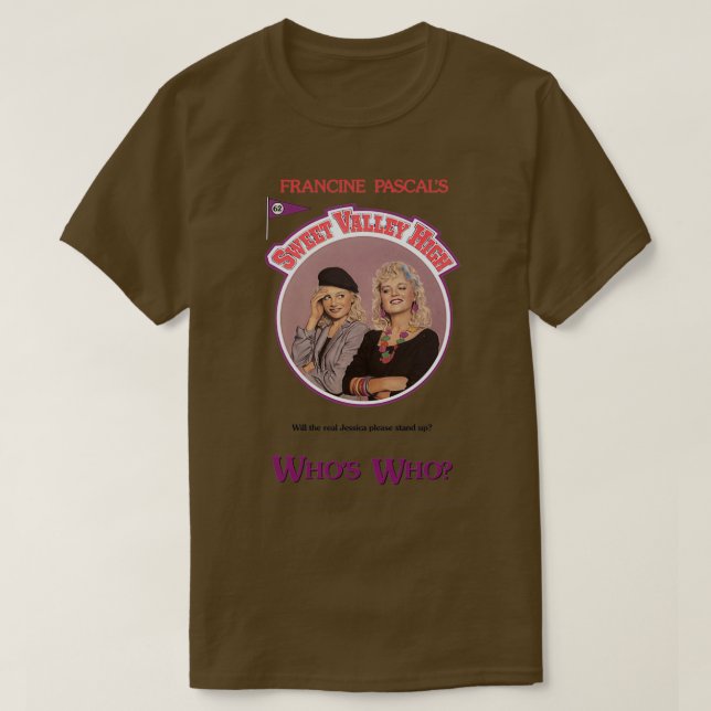 Camiseta Cubierta del libro de alta cosecha de Sweet Valley (Diseño del anverso)