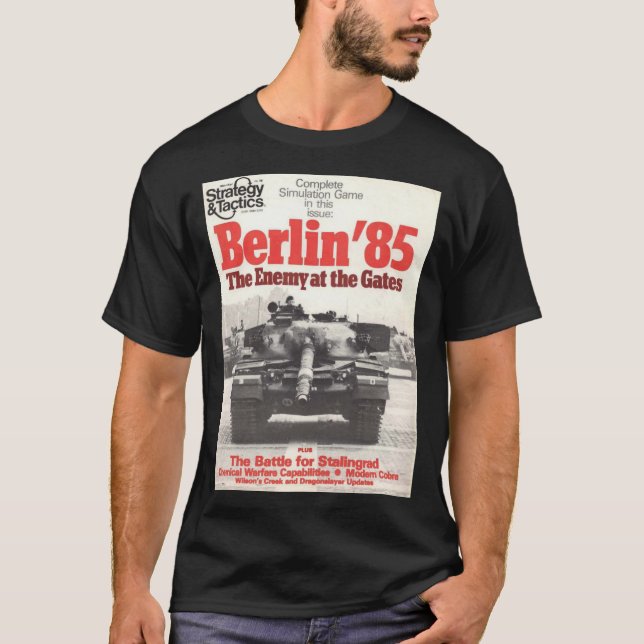 Camiseta Cubierta del magzine del vintage de la estrategia (Anverso)