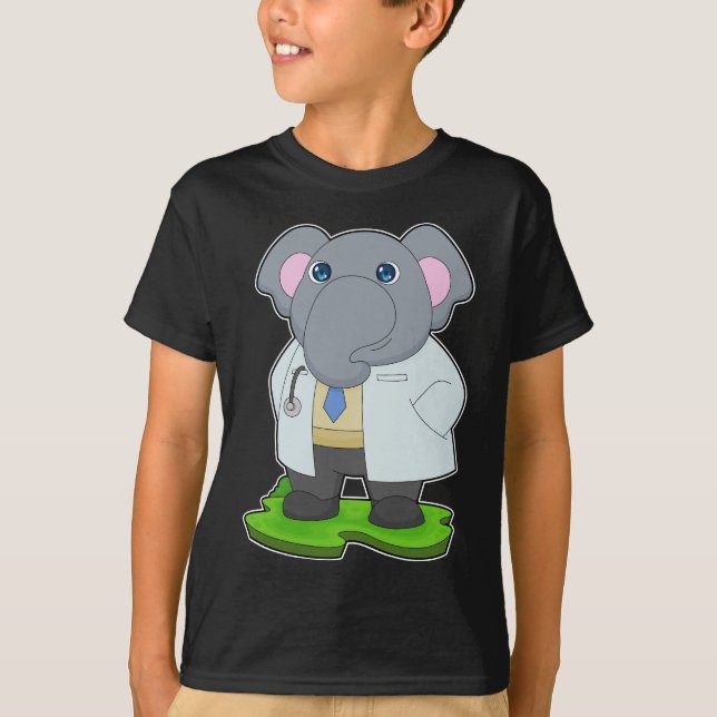 Camiseta Cubierta del Médica del Médica elefante (Anverso)
