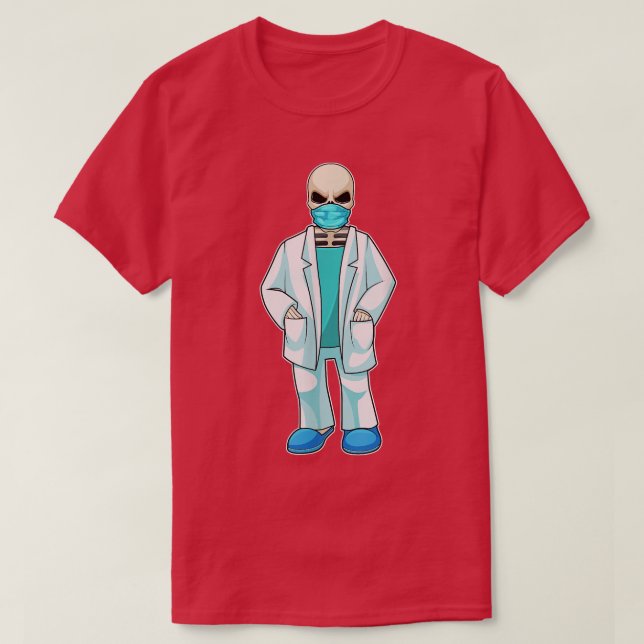 Camiseta Cubierta del Médica del Médica Skeleton  (Diseño del anverso)