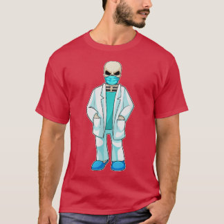 Camiseta Cubierta del Médica del Médica Skeleton 