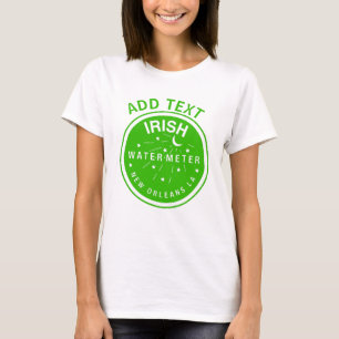 Camiseta Cubierta del medidor de agua irlandés New Orleans