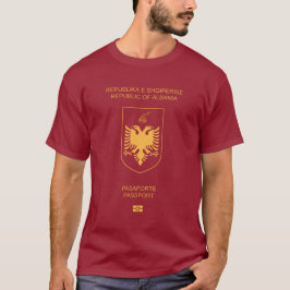 Camiseta Cubierta del pasaporte de Albania