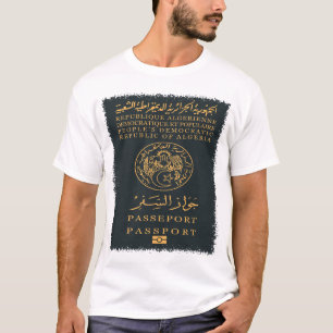 Camiseta Cubierta del pasaporte de Argelia