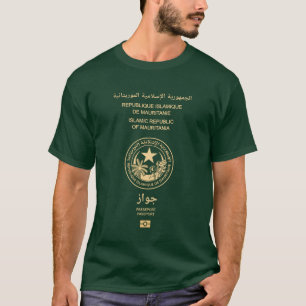 Camiseta Cubierta del pasaporte de Mauritania