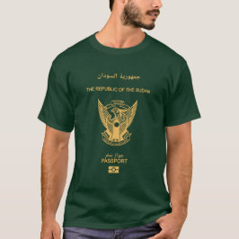Camiseta Cubierta del pasaporte de Sudán