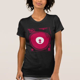 Camiseta Cubierta femenina de la placa giratoria del