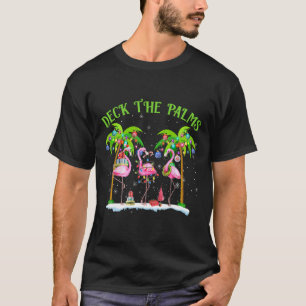 Camiseta Cubierta Las Palmas Flamingo Navidades Tropicales