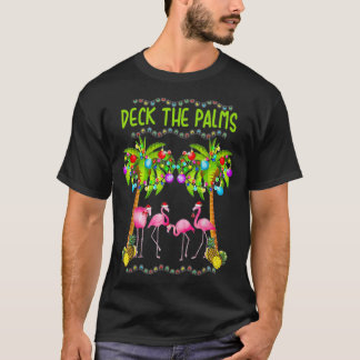 Camiseta Cubierta las palmas Navidades de ferry Flamingo Fe
