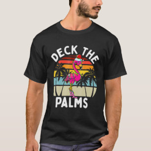 Camiseta Cubierta Los Navidades De Palmeras Palm Tropical F
