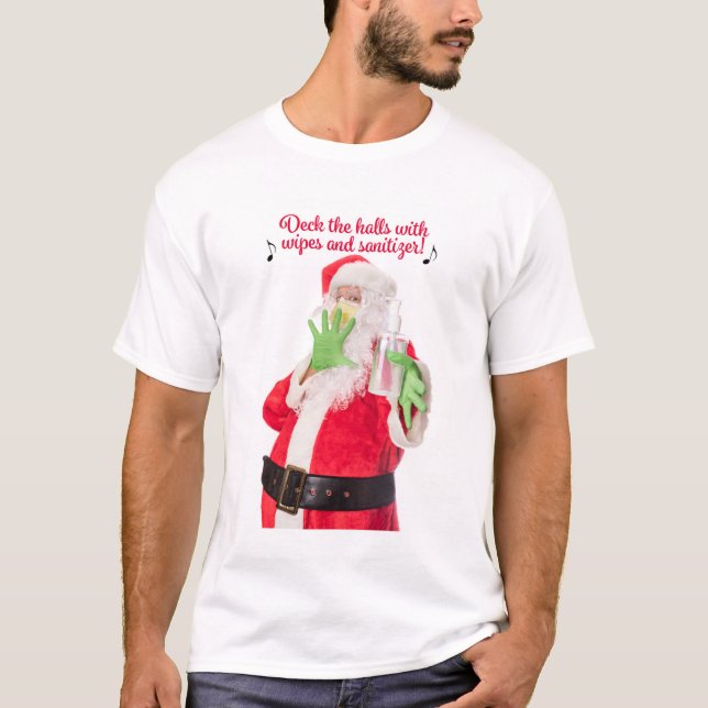 Camiseta Cubierta Los Salones Con Wipes Y Santa Anitiadora (Anverso)