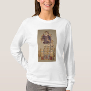 Camiseta Cubierta que representa a una mujer que lleva a