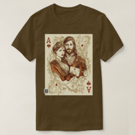 Camiseta Cubierta Vintage Couple Card