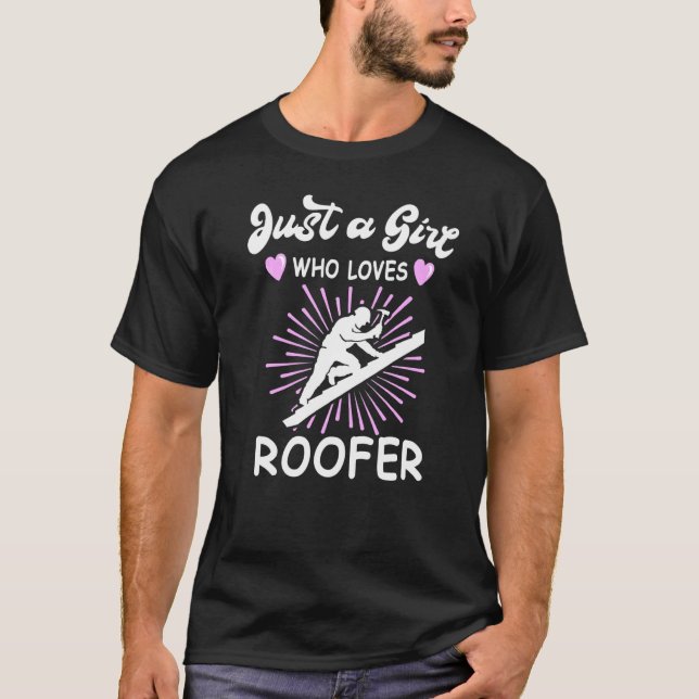 Camiseta Cubiertas de techado Trabajo de artesano Techadore (Anverso)
