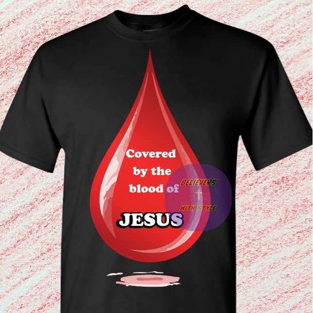 Camiseta Cubierto por la sangre de Jesús - Cristiano (Subido por el creador)