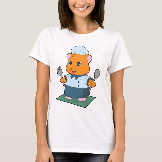 Camiseta Cubiertos de cocina para hámster (Anverso)