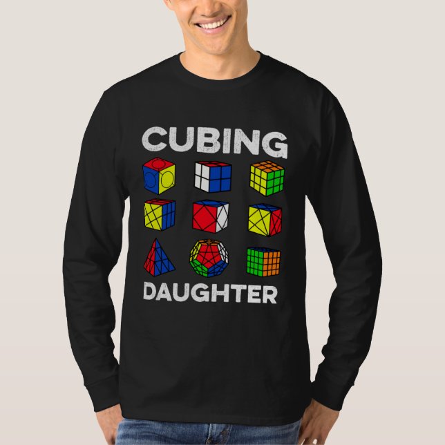 Camiseta Cubing Daughter Speedcubing Speedsolving Cuber (Anverso)