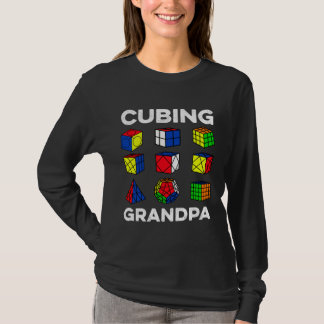 Camiseta Cubing Grandpa Speedcubing Speedsolving Cuber