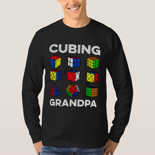 Camiseta Cubing Grandpa Speedcubing Speedsolving Cuber (Anverso)