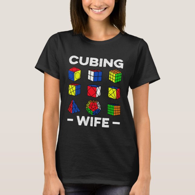 Camiseta Cubing Wife Speedcubing Speedsolving Cuber (Anverso)