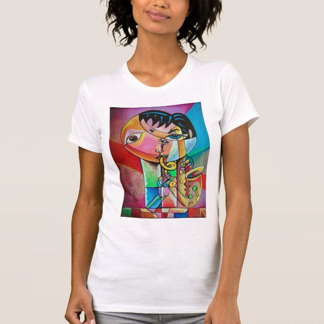 Camiseta Cubism Musicians   T-Shirt (Anverso)