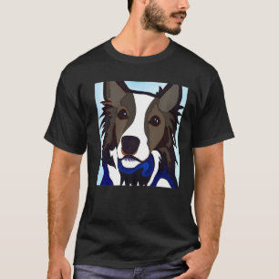 Camiseta Cubismo de perro de Smileteespets Border Collie Pu