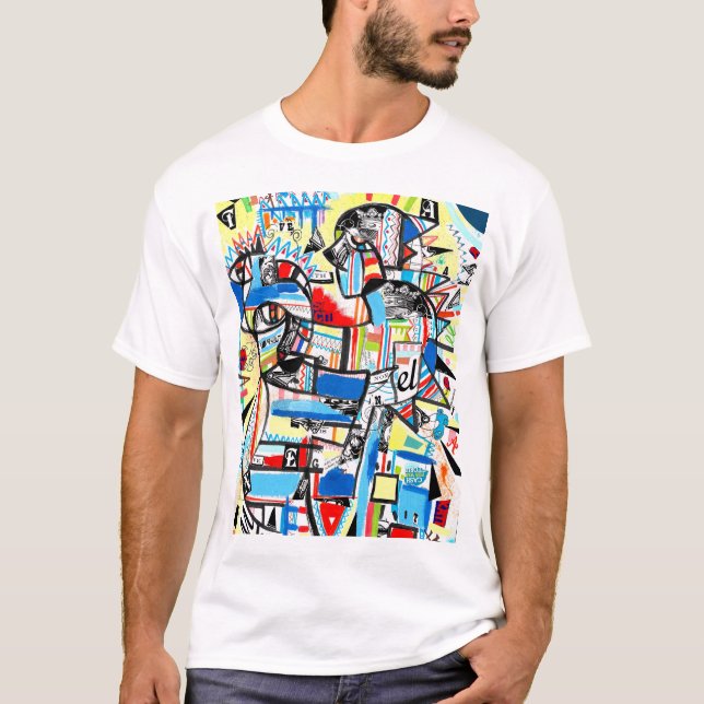 Camiseta cubismo moderno (Anverso)
