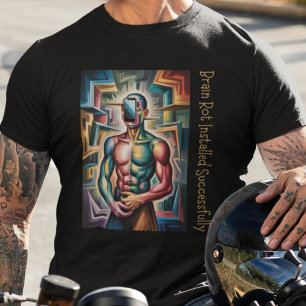 Camiseta Cubista Rotura Cerebral Humor Rizz Abstracto