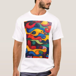 Camiseta Cubo de colores 2 Cubismo colorido