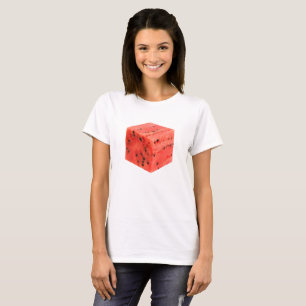 Camiseta Cubo de comida de la sandía roja dulce y fresco or