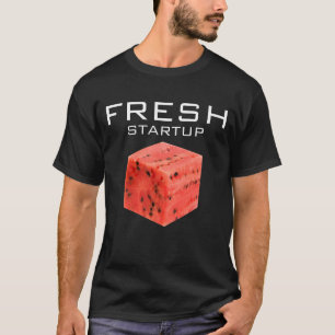Camiseta Cubo de comida de la sandía roja dulce y fresco or
