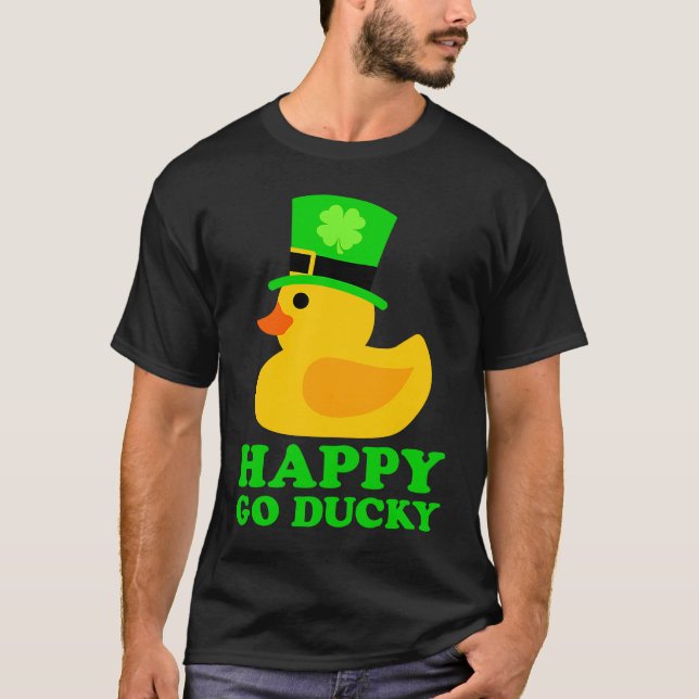 Camiseta Cubo de goma Lucky Four Leprechaun Gorra (Anverso)