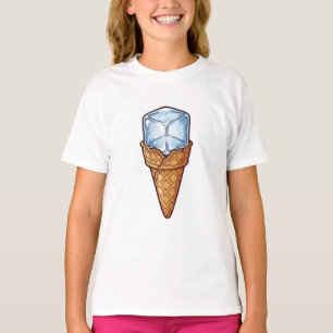 Camiseta Cubo de Hielo Divertido en Cono para Niños