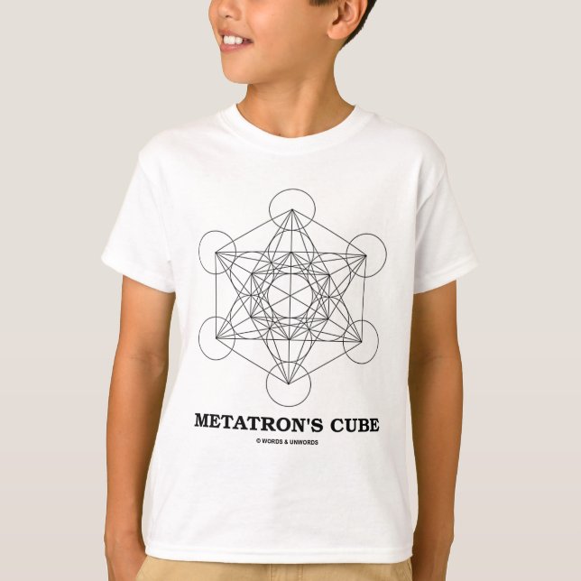 Camiseta Cubo de Metatrón (Geometría Sagrada) (Anverso)