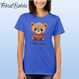 Camiseta Cubo de Oso de Teddy Cubo Animal Personalizado Grá