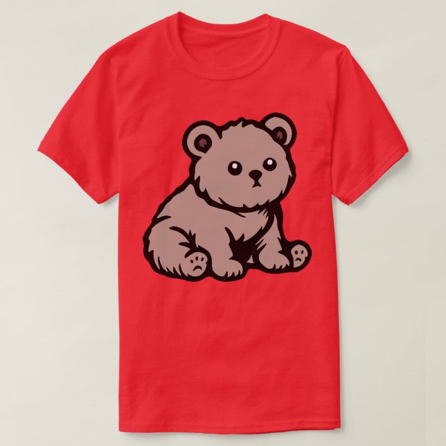 Camiseta Cubo de oso para bebé (Diseño del anverso)