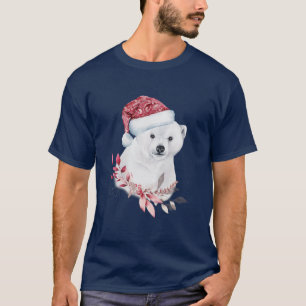 Camiseta Cubo de oso polar para Navidades hábiles