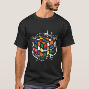 Camiseta Cubo de rompecabezas de matemáticas