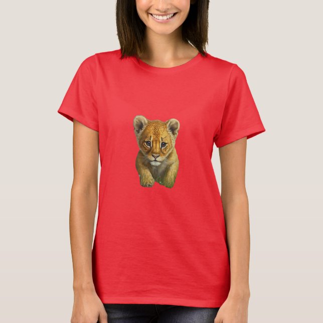 Camiseta Cubo, león (Anverso)
