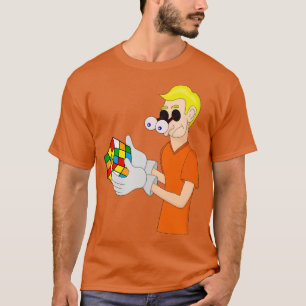 Camiseta Cubo mágico asustado