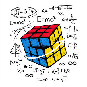 Camiseta Cubo Rubik de Matemáticas Fórmula de Geometría Est