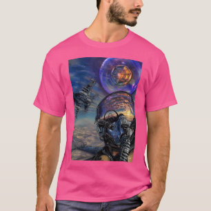 Camiseta Cubo Super Cubo De Cuerno F-18 Dentro De Una Esfer