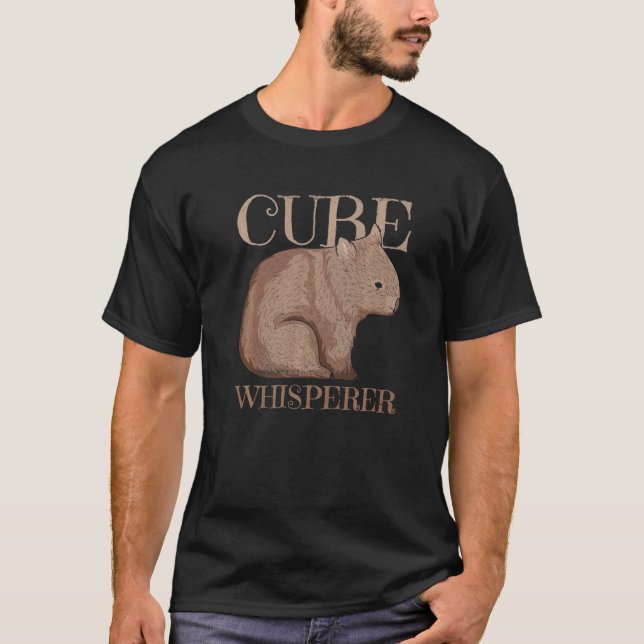 Camiseta Cubo Whisperer Cita Para Un Experto De Wombat (Anverso)