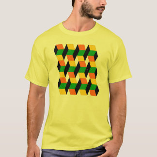 Camiseta cubos 3D