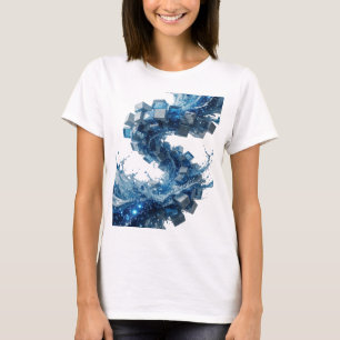Camiseta CUBOS DE AGUA Y HIELO Gris Impactante Arte Vestibl