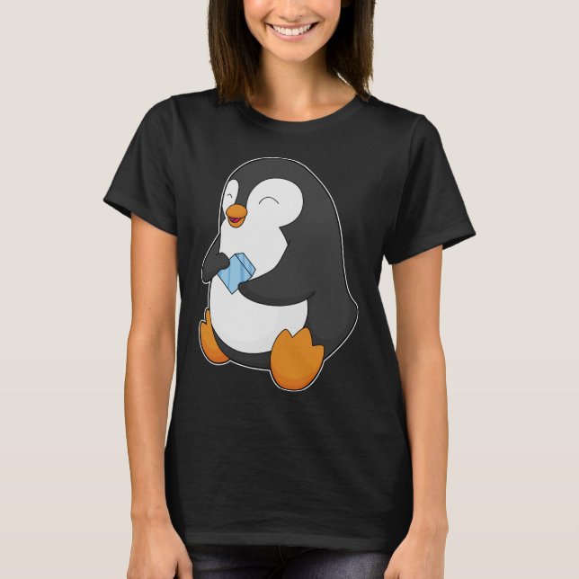Camiseta Cubos de hielo pingüino (Anverso)